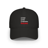 Resilience Baseball Cap — "Grief, Pain, Depression" Mental Health Support Hat